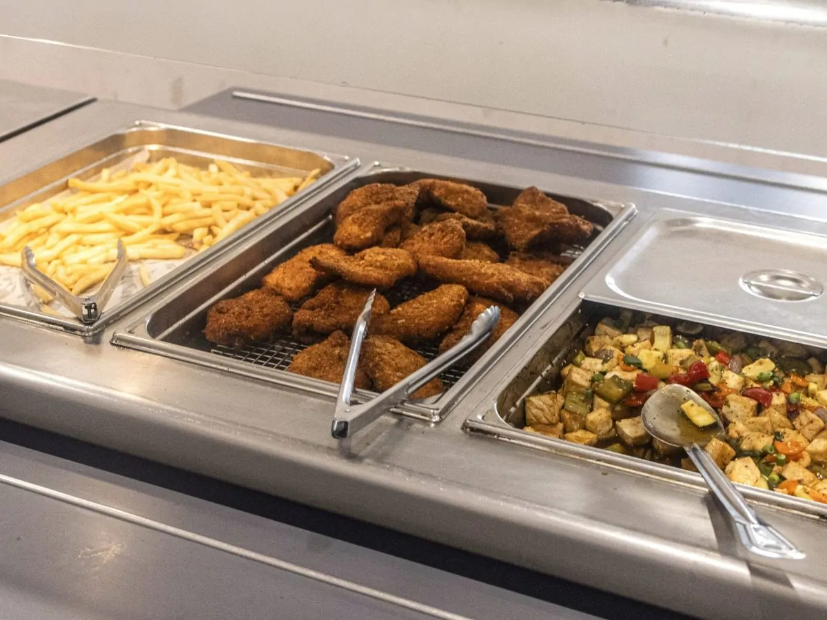 Schnitzel and Chips for lunch