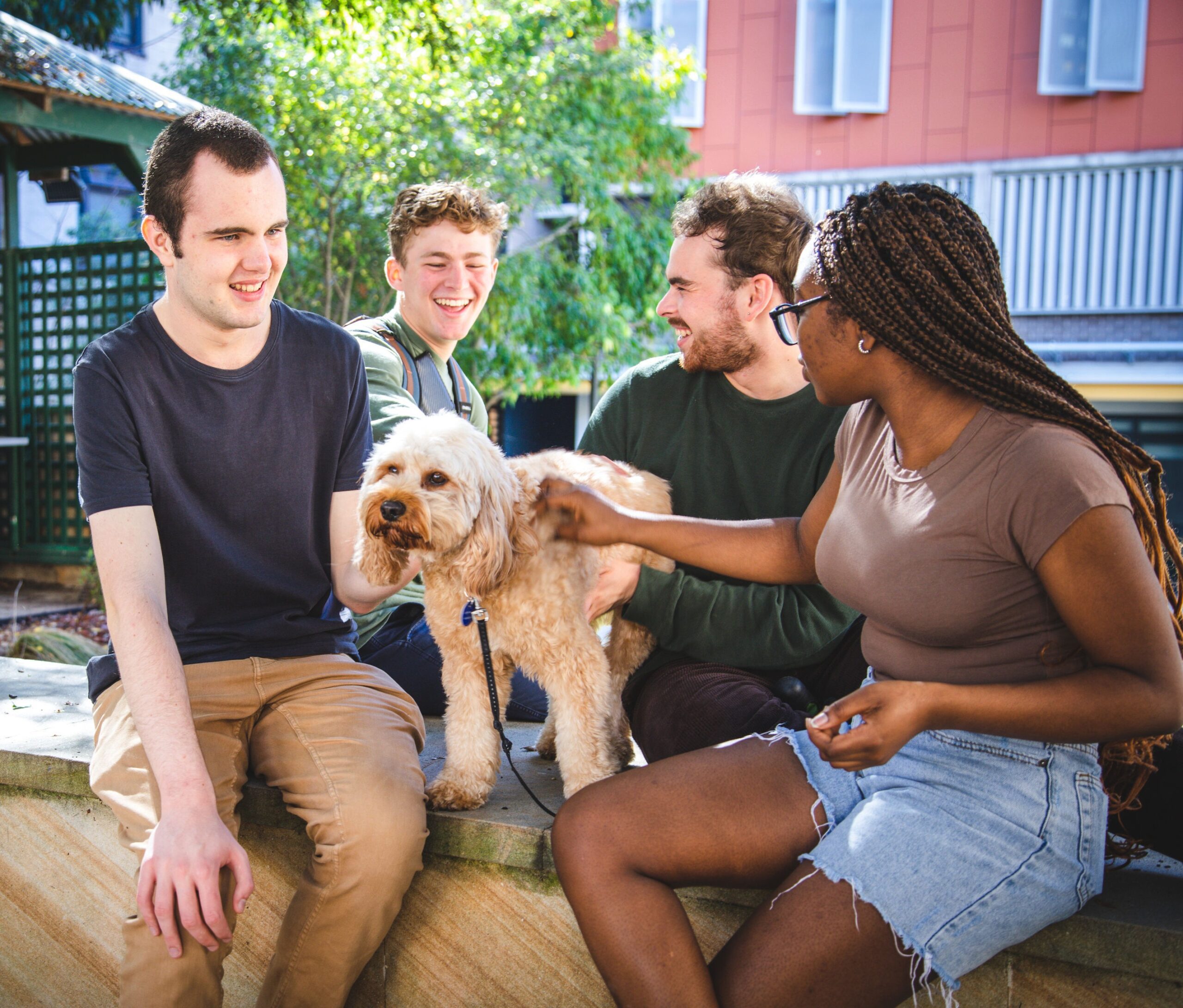 Group of students at Robert Menzies College enjoying community life